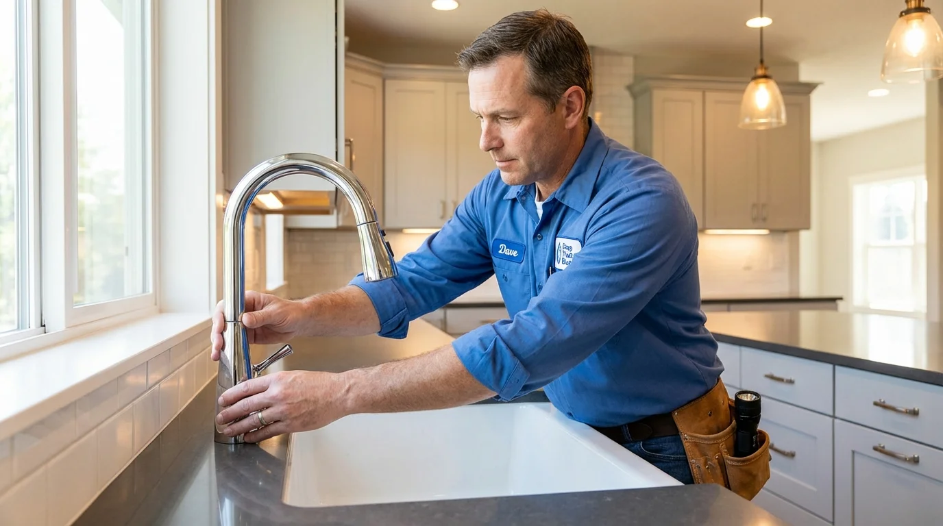 Kitchen faucet installation by Johns Plumbing LLC in Fort Benton